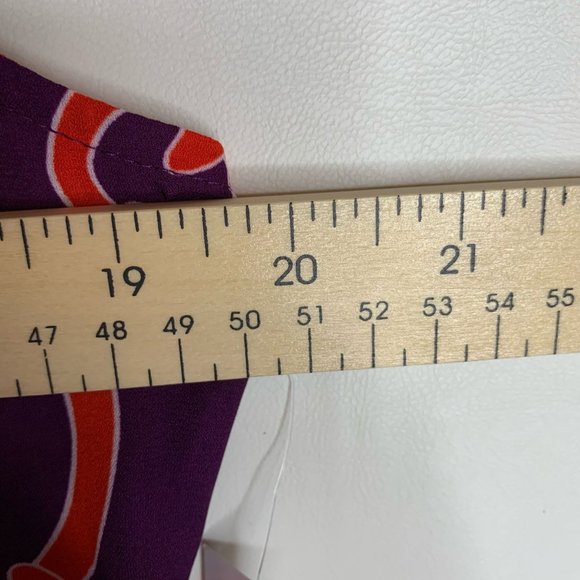 NY&C Womens XS Purple Orange Red Chain Patterned Sleeveless Lightweight Tank Top - Picture 3 of 8